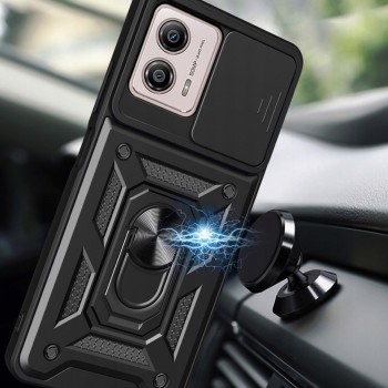 5in1 smūgiams atsparus dėklas su žiedu ir kameros apsauga (Motorola Moto G53)